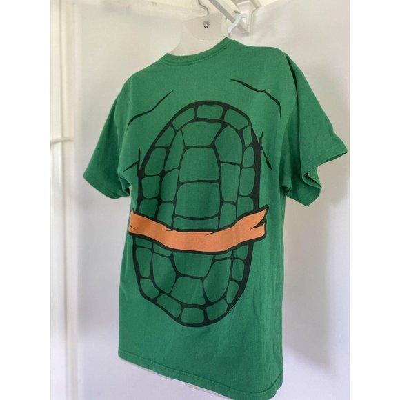 Rare TMNT Teenage Mutant Ninja Turtles T Shirt Green Size XL Cotton Giant Brand - Picture 8 of 11